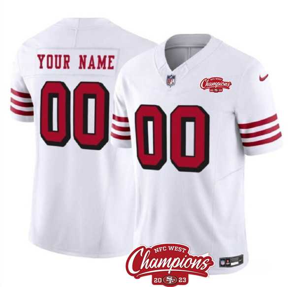 Men & Women & Youth San Francisco 49ers Active Player Custom White 2023 F.U.S.E. NFC West Champions Patch Alternate Football Stitched Jersey,We sell and wholesale Men & Women & Youth San Francisco 49ers Active Player Custom White 2023 F.U.S.E. NFC West Champions Patch Alternate Football Stitched Jersey on line form chian!